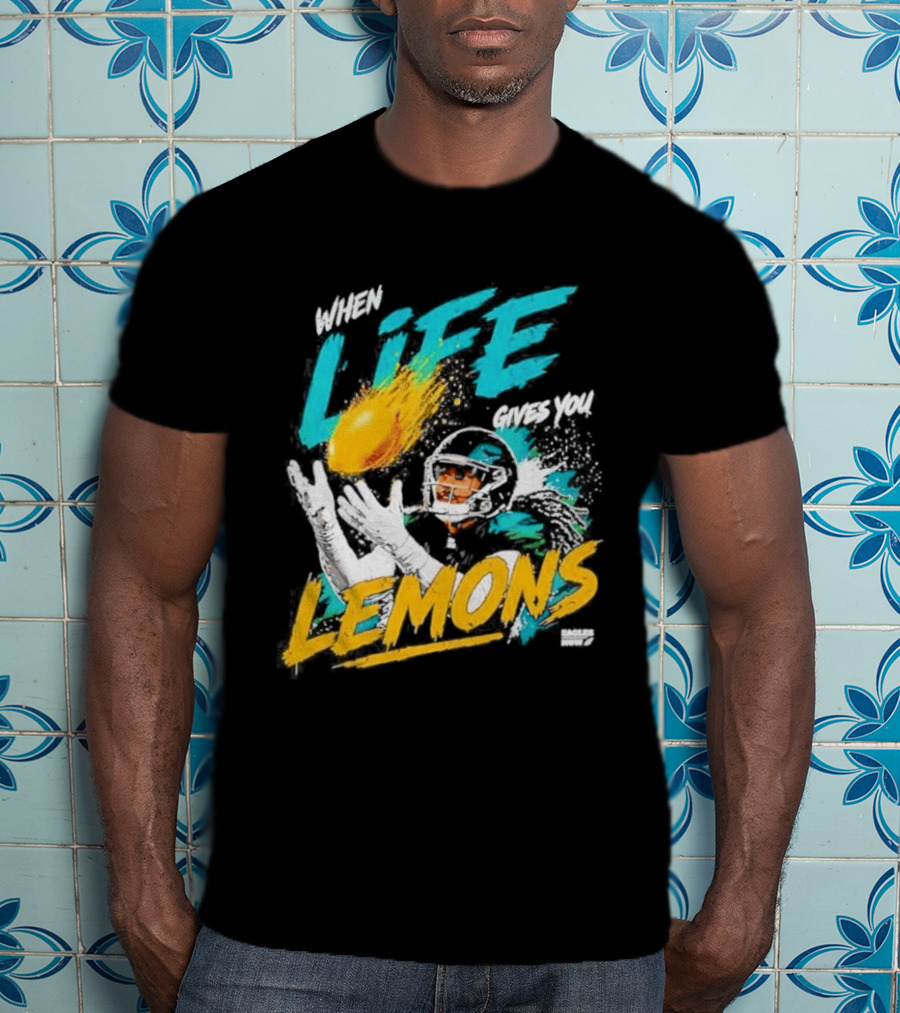 Philadelphia Eagles When Life Gives You Lemons Football Makai Lemon T-Shirt
