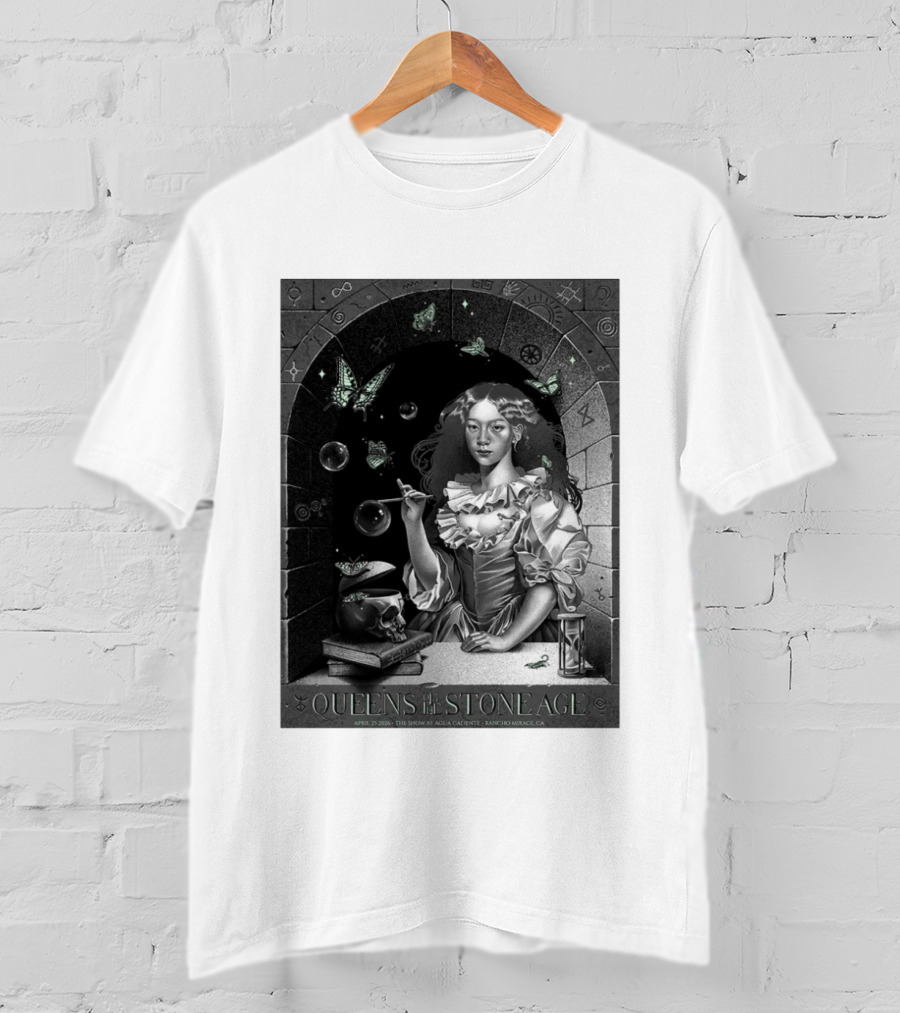Queens Of The Stone Age Rancho Mirage California 2026 Gig Agua Caliente April 25 2026 T-Shirt