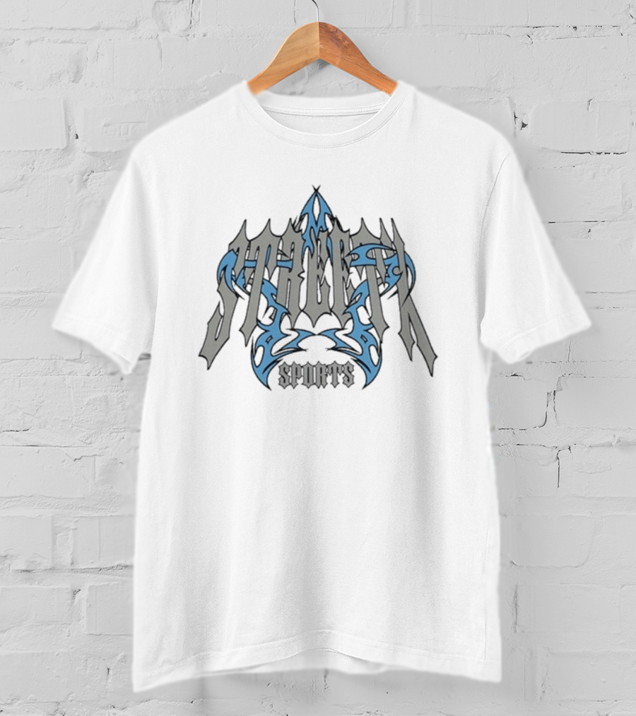 Streetx Sports Gothic Star Blue Tribal T-Shirt