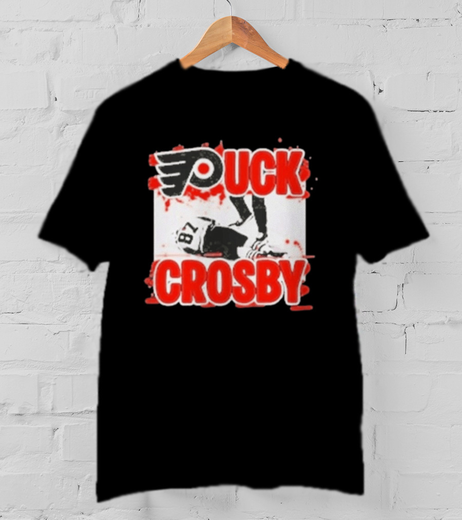 Puck Crosby Philadelphia Flyers Hockey 87 2026 T-Shirt