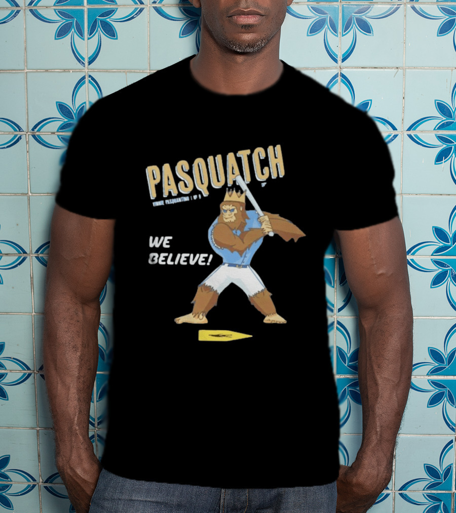 Vinnie Pasquantino Pasquatch We Believe Kansas City Royals T-Shirt