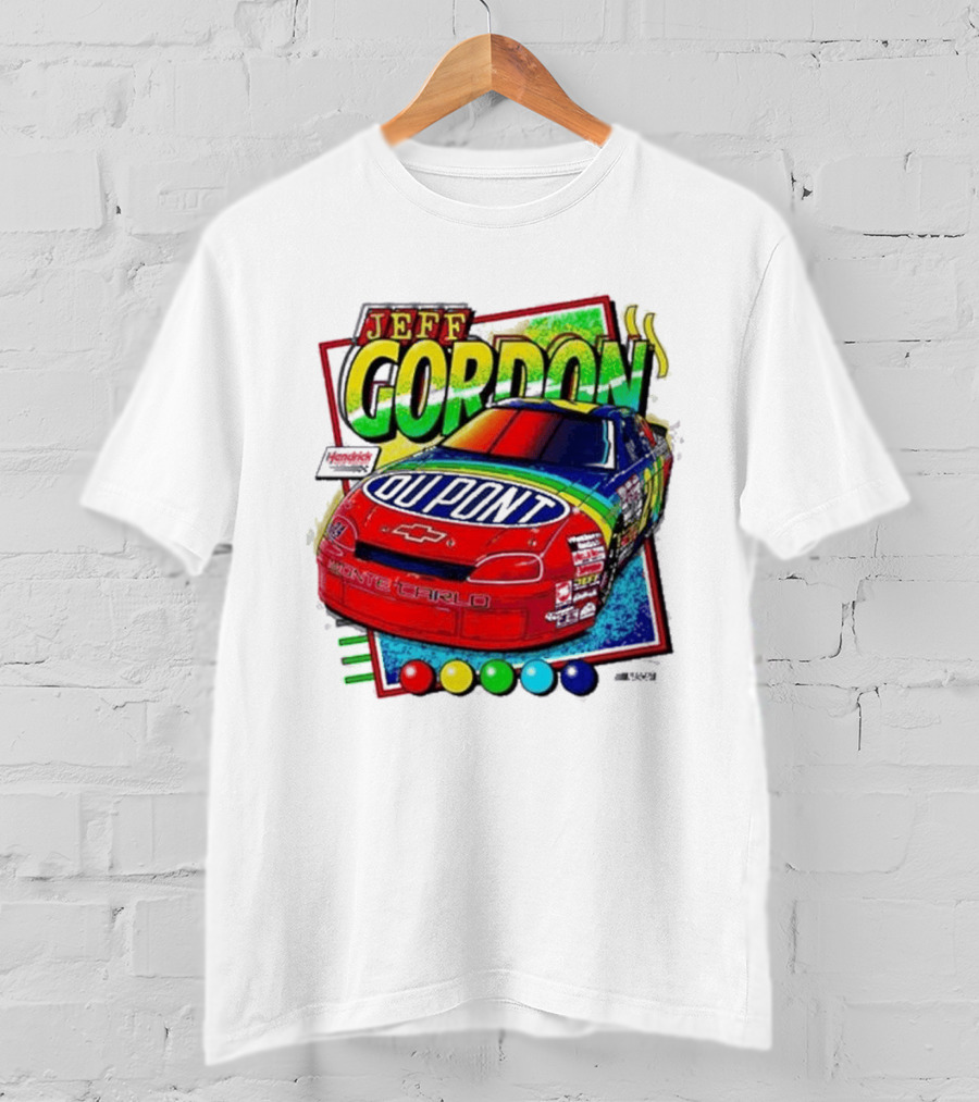 Hendrick Motorsports Jeff Gordon Dupont Chevrolet #24 Racing Car T-Shirt