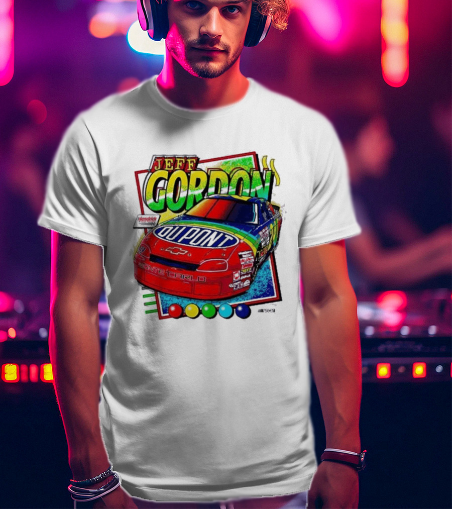 Hendrick Motorsports Jeff Gordon Dupont Chevrolet #24 Racing Car T-Shirt