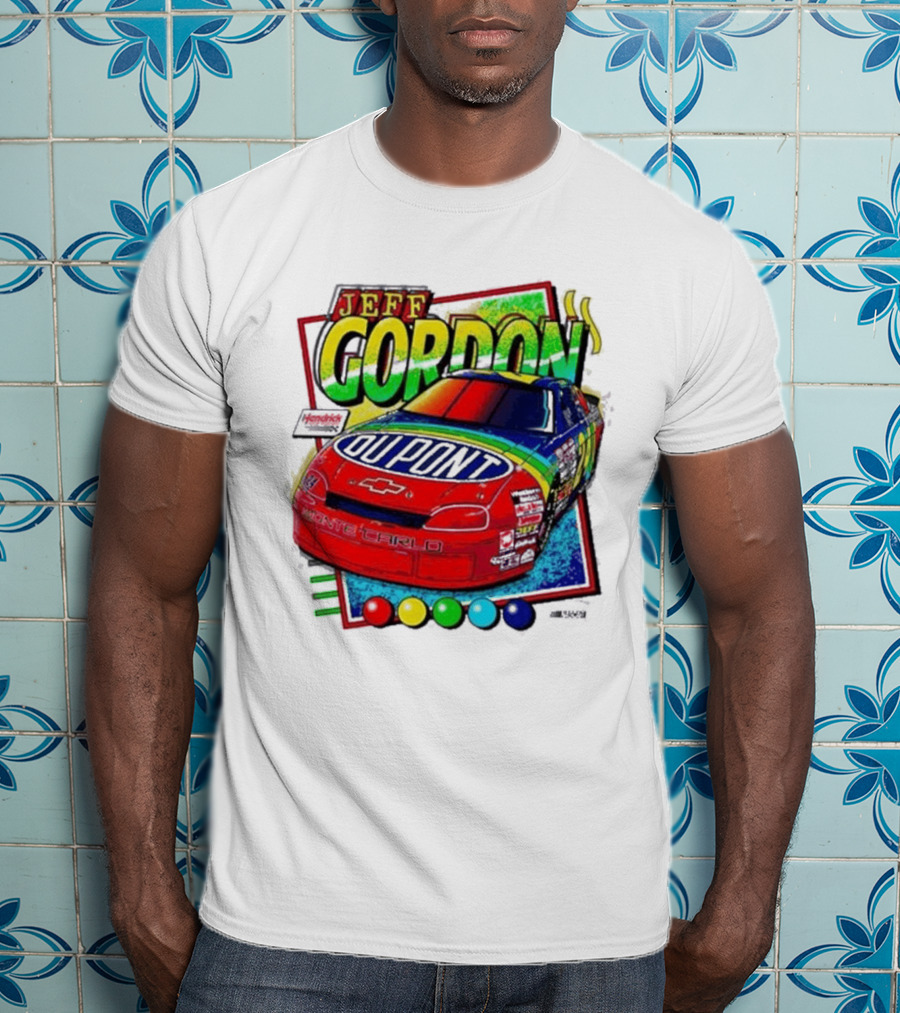 Hendrick Motorsports Jeff Gordon Dupont Chevrolet #24 Racing Car T-Shirt
