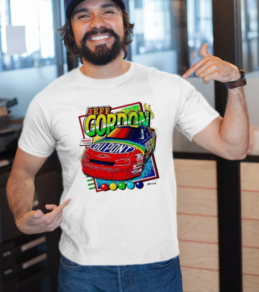 Hendrick Motorsports Jeff Gordon Dupont Chevrolet #24 Racing Car T-Shirt