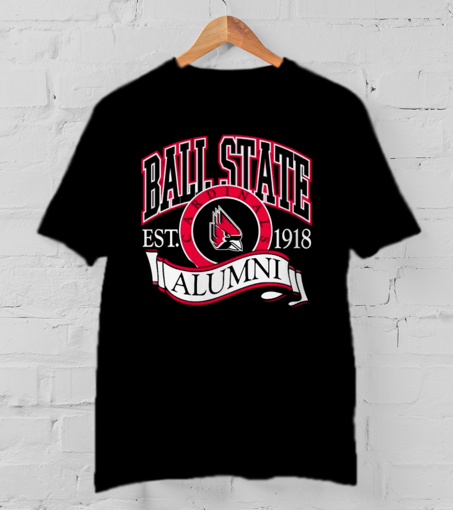 Ball State University Alumni Est. 1918 Cardinal T-Shirt