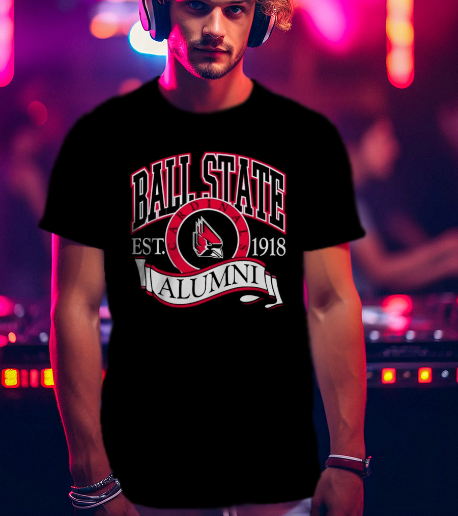 Ball State University Alumni Est. 1918 Cardinal T-Shirt