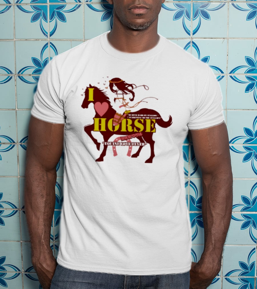 I Love Horse Equine Heart Fever T-Shirt