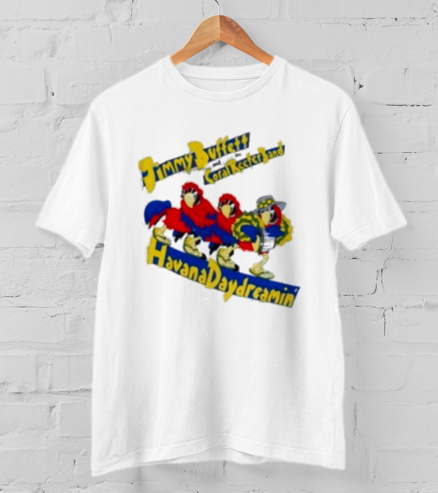Jimmy Buffett Coral Reefer Band Havana Daydreamin Parrot 1997 Tour T-Shirt