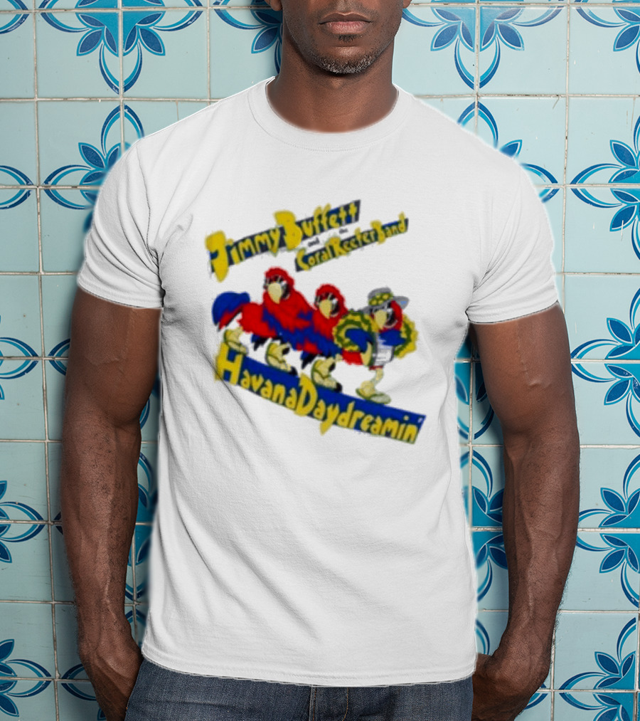 Jimmy Buffett Coral Reefer Band Havana Daydreamin Parrot 1997 Tour T-Shirt