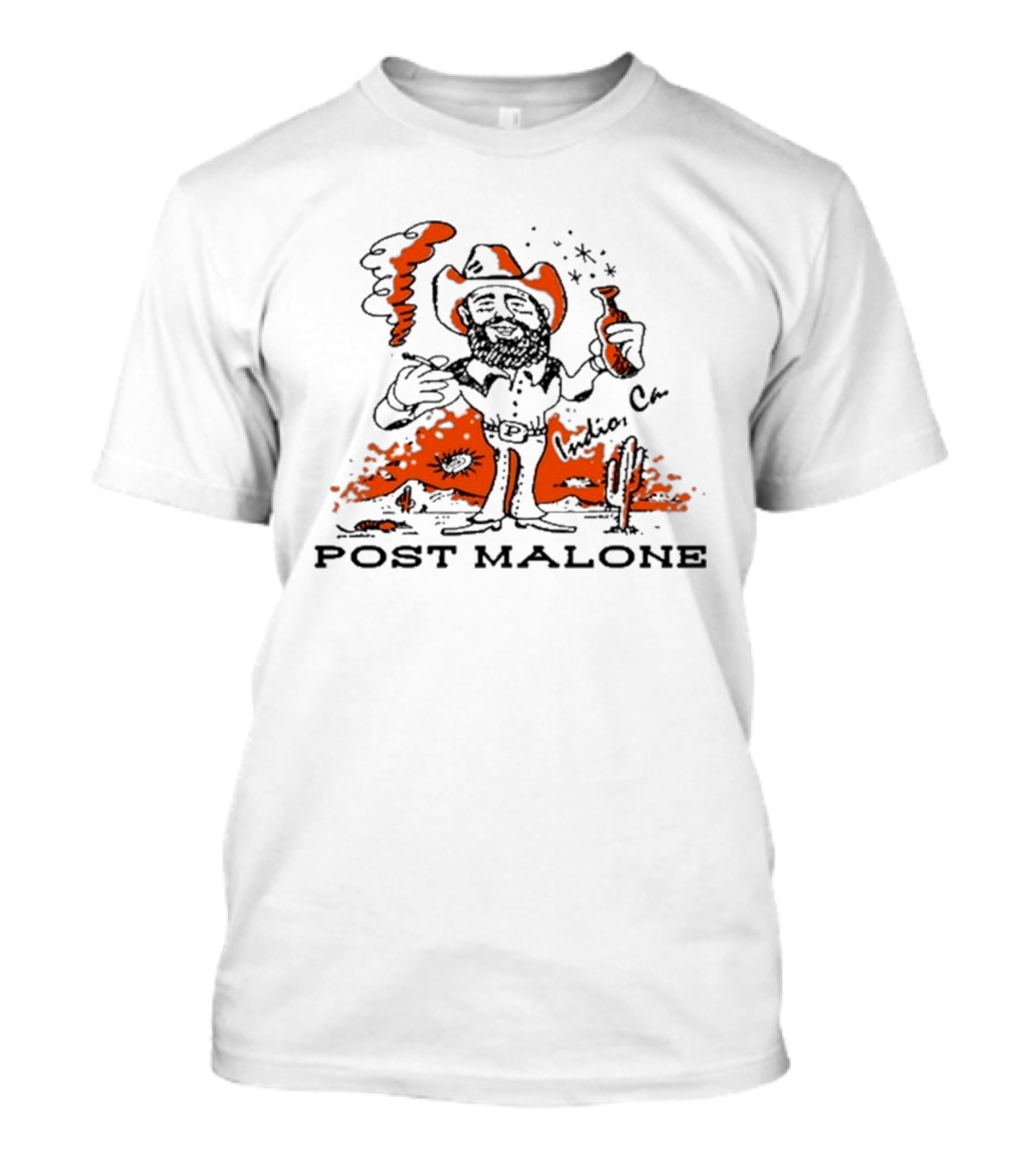 Post Malone Tour Cowboy Indio CA 04 26 2026 Desert Cactus Scene T-Shirt