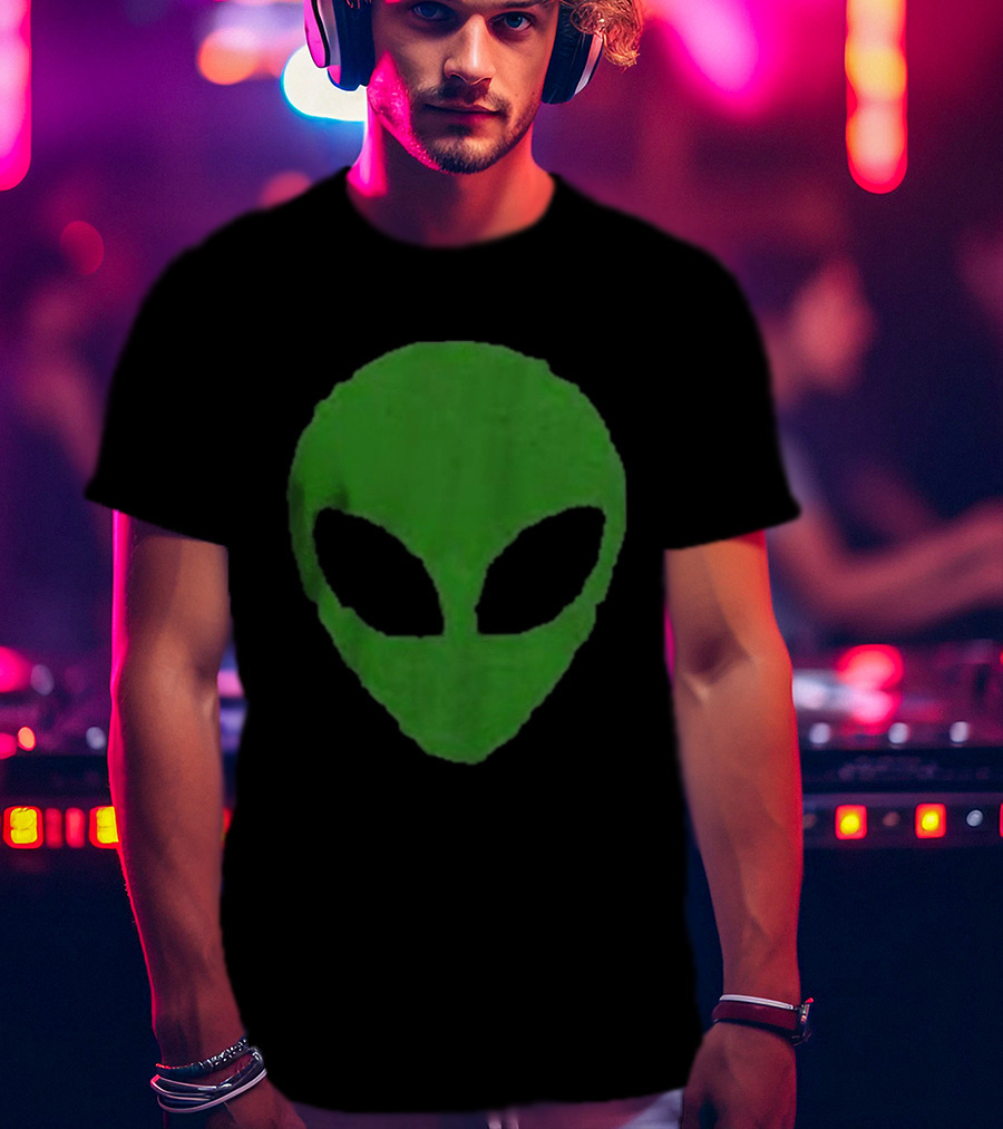 Margo Millet Alien Green Face Money Troubles T-Shirt