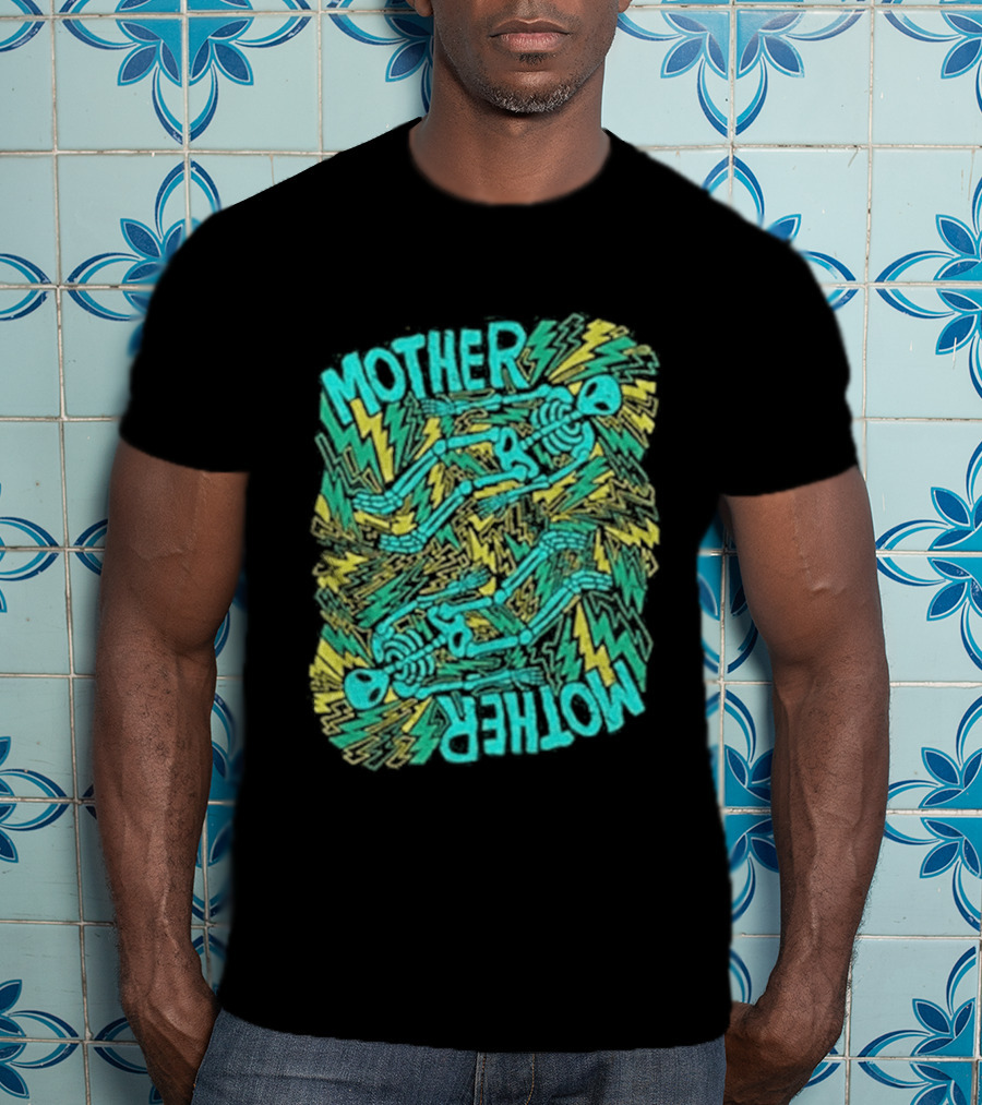 Mother Mother Grief Chapter Au Tour Lightning Figures And Neon T-Shirt