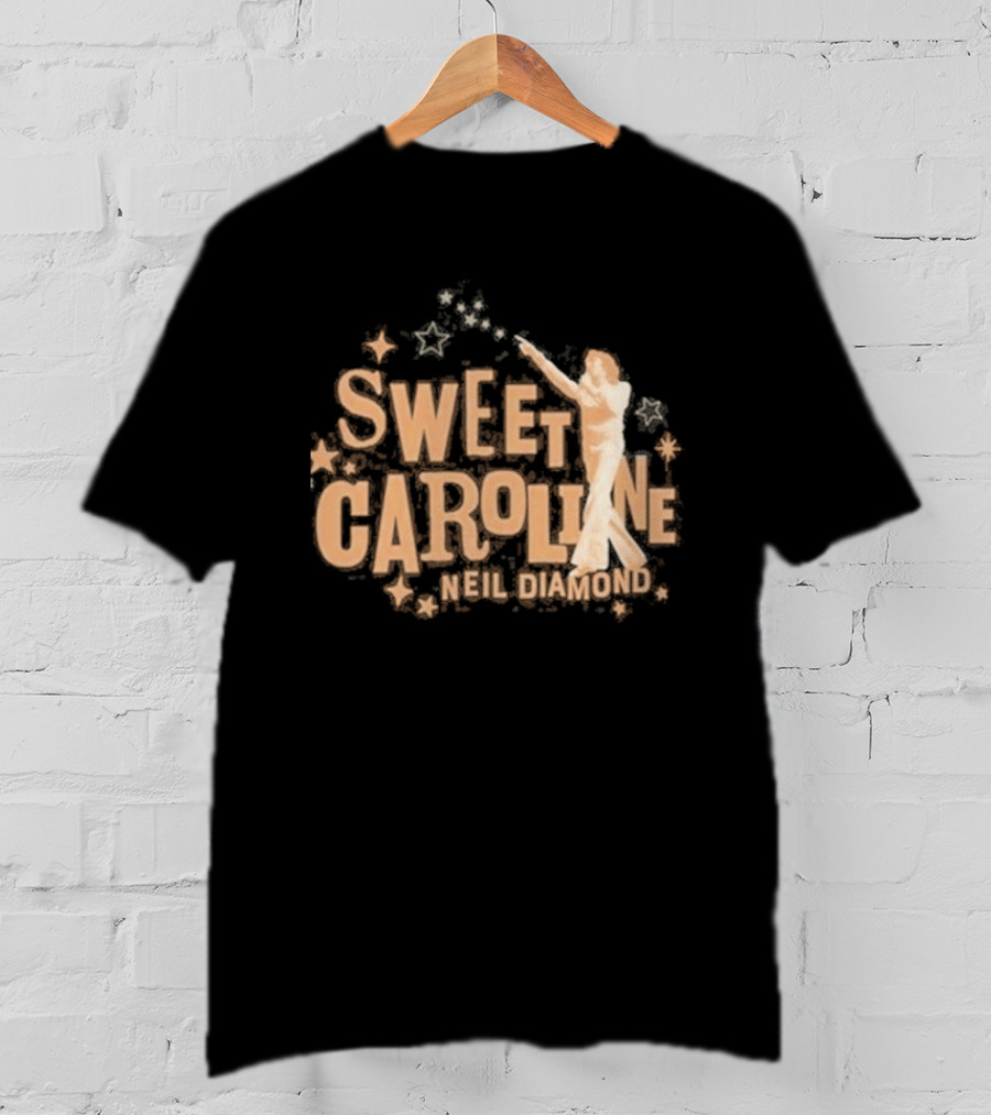 Sweet Caroline Neil Diamond Vintage Style Retro Aesthetic T-Shirt