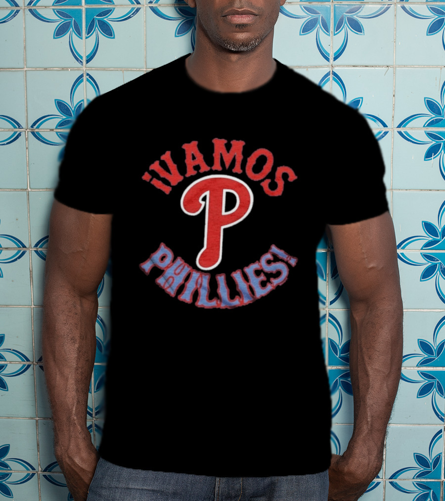 Philadelphia Phillies MLB Vamos Phillies Enthusiastic Team Spirit T-Shirt