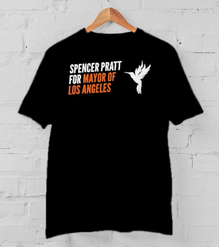Spencer Pratt For Mayor Of Los Angeles 2026 Hummingbird T-Shirt
