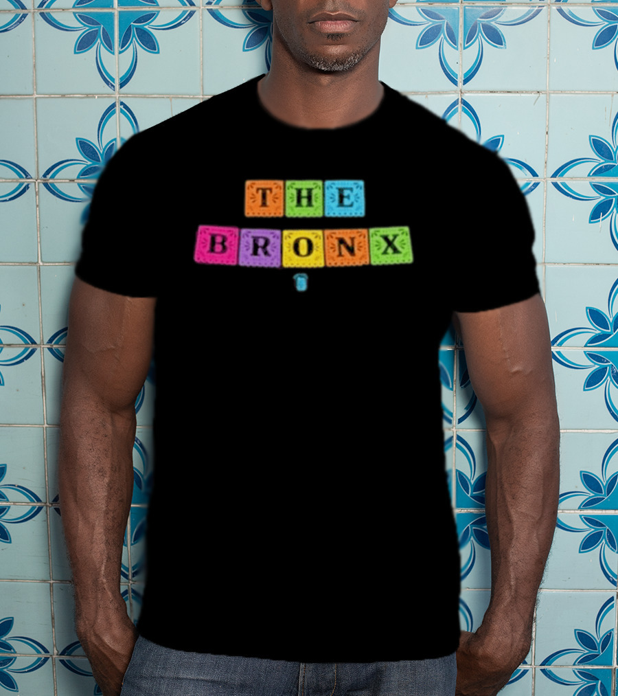 The Bronx Cinco De Mayo Exclusive Enzyme Colorful Block Letters T-Shirt