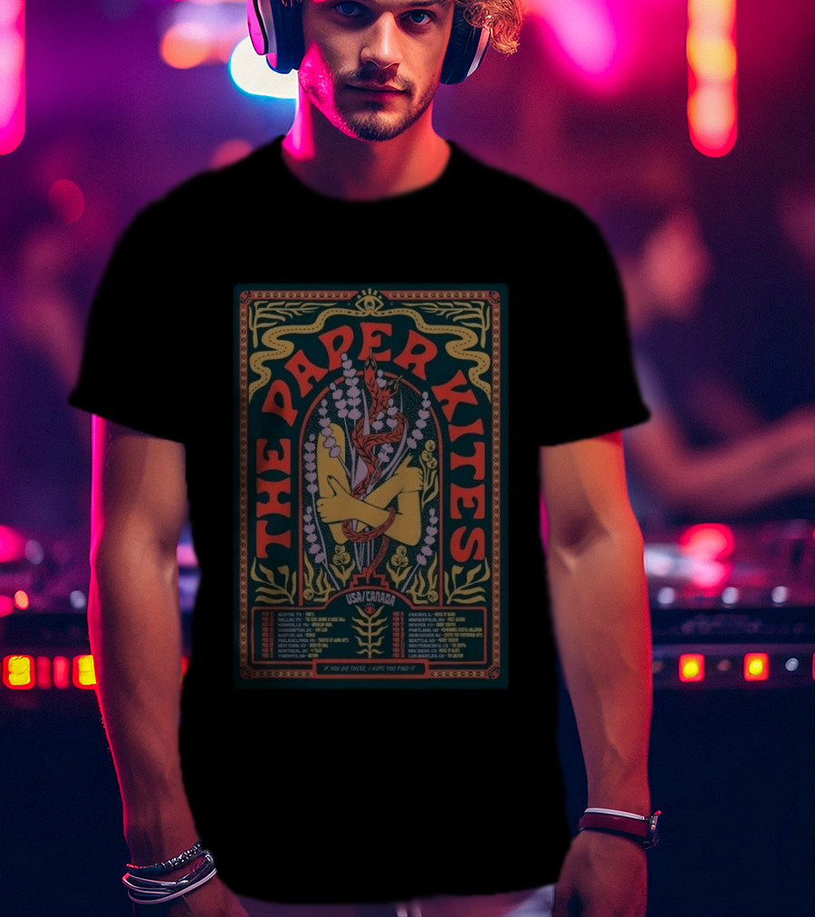 The Paper Kites USA Canada Tour 2026 If You Go There I Hope You Find It T-Shirt