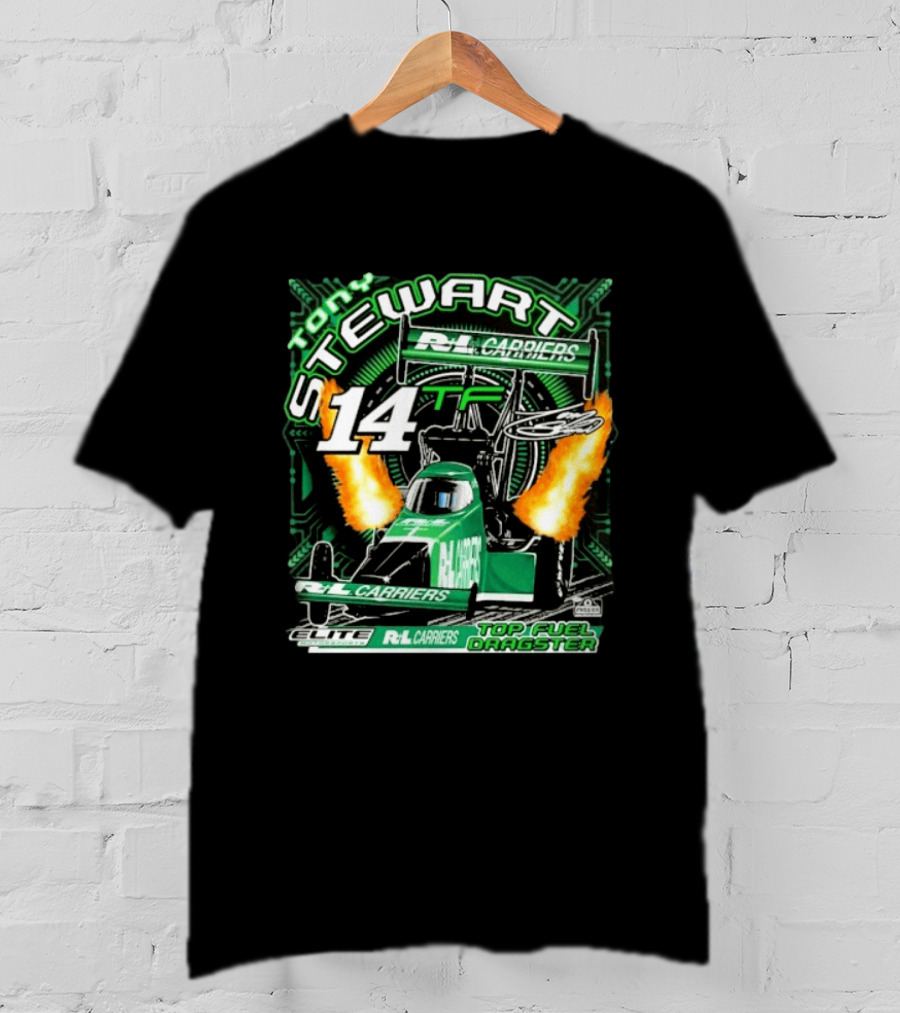Tony Stewart R+L Carriers 14 TF Elite Top Fuel Dragster Racing T-Shirt