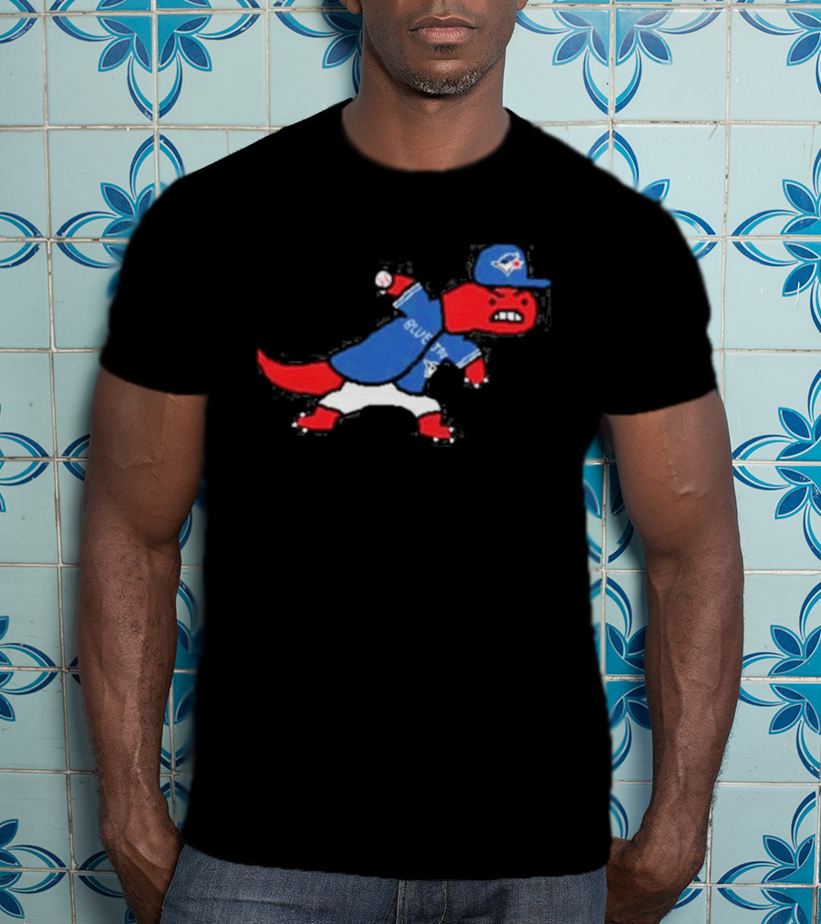 Toronto Blue Jays Raptors Collaboration Paint Style Sports Fan T-Shirt