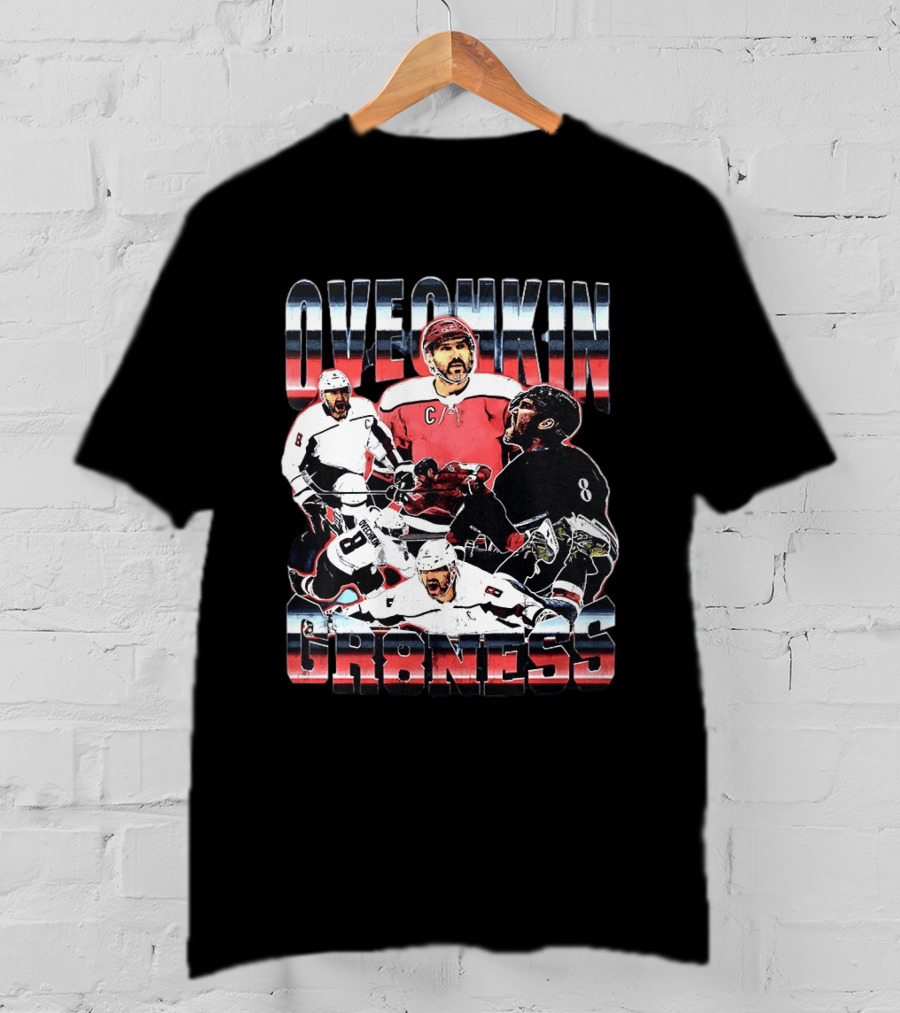 Ovechkin Greatness Washington Capitals Hockey C Captain Number 8 T-Shirt