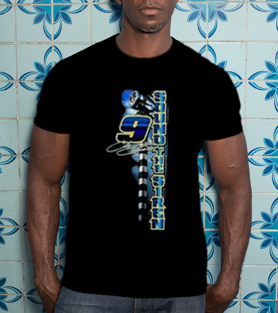 Chase Elliott 9 Sound The Siren Racing Helmet Checkered Flag T-Shirt