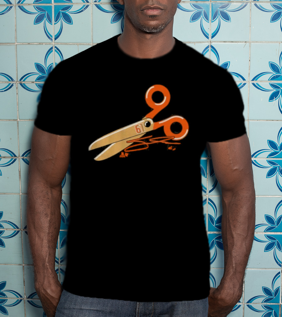 Cutter Gauthier Scissors 61 Orange T-Shirt