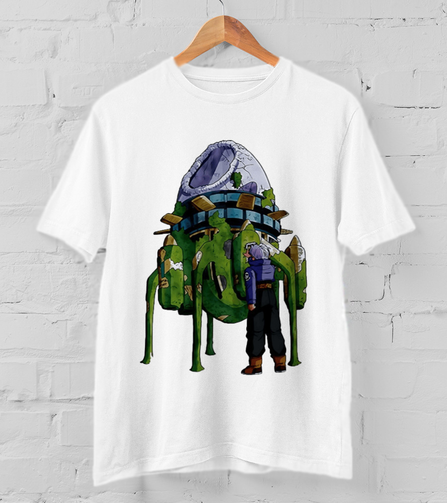 Dragon Ball Z Future Trunks Capsule Corp Time Machine Scene T-Shirt