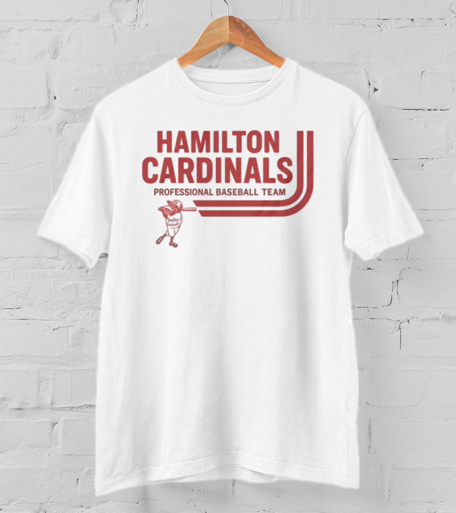 Hamilton Cardinals Professional Baseball Team Red T-Shirt
