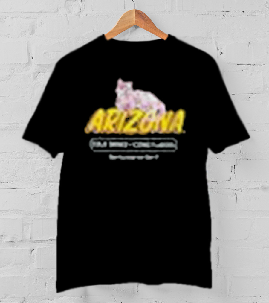 Arizona Black Cherry Blossom Bodega Cat T-Shirt