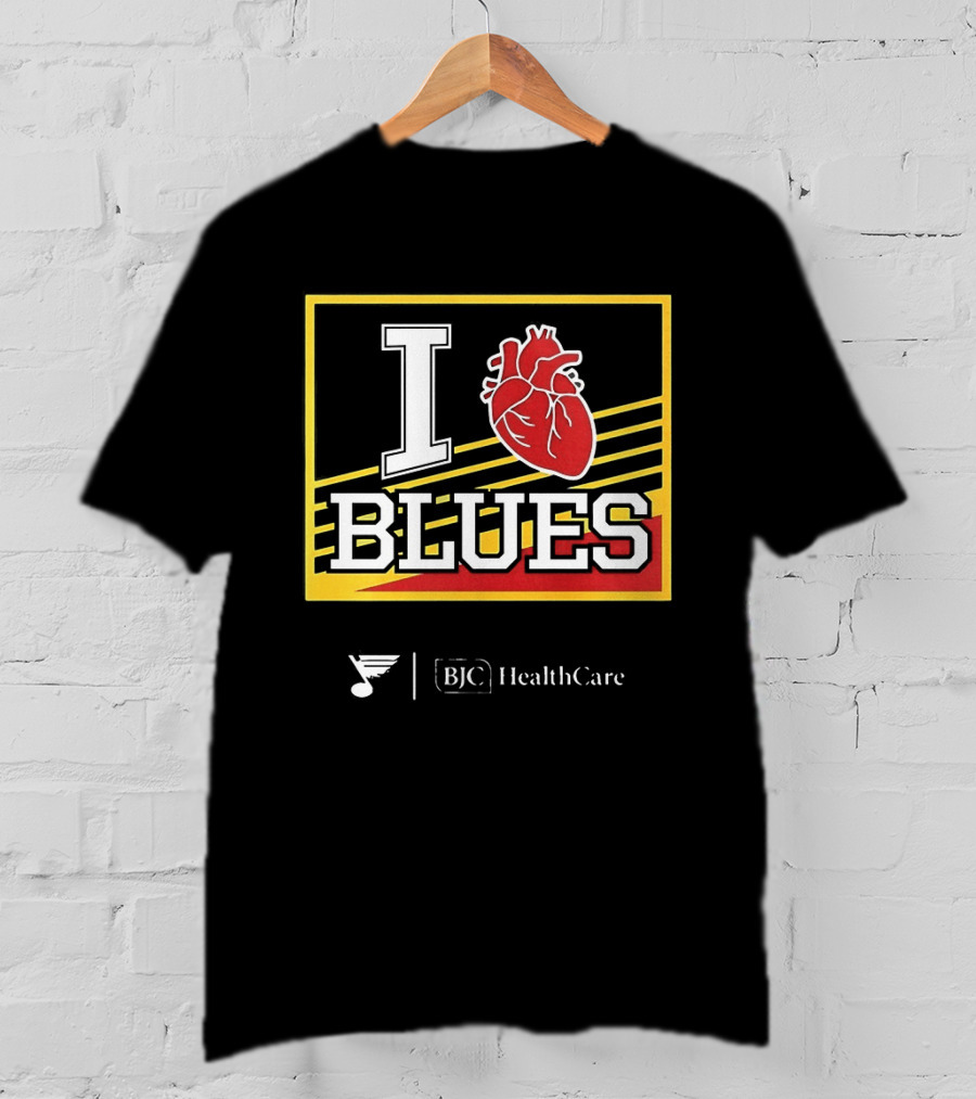 I Heart Blues 2025 BJC Healthcare Promotion T-Shirt