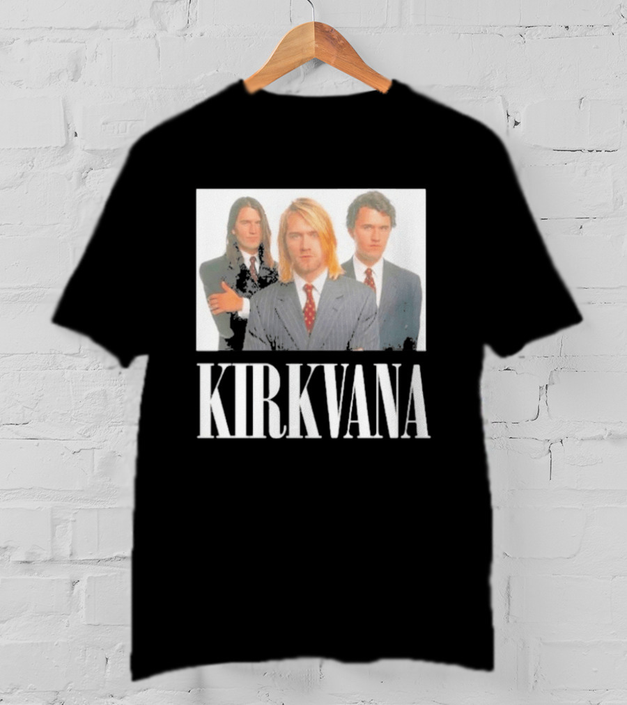 Kirkvana Nirvana Kurt Cobain Dave Grohl Suit T-Shirt