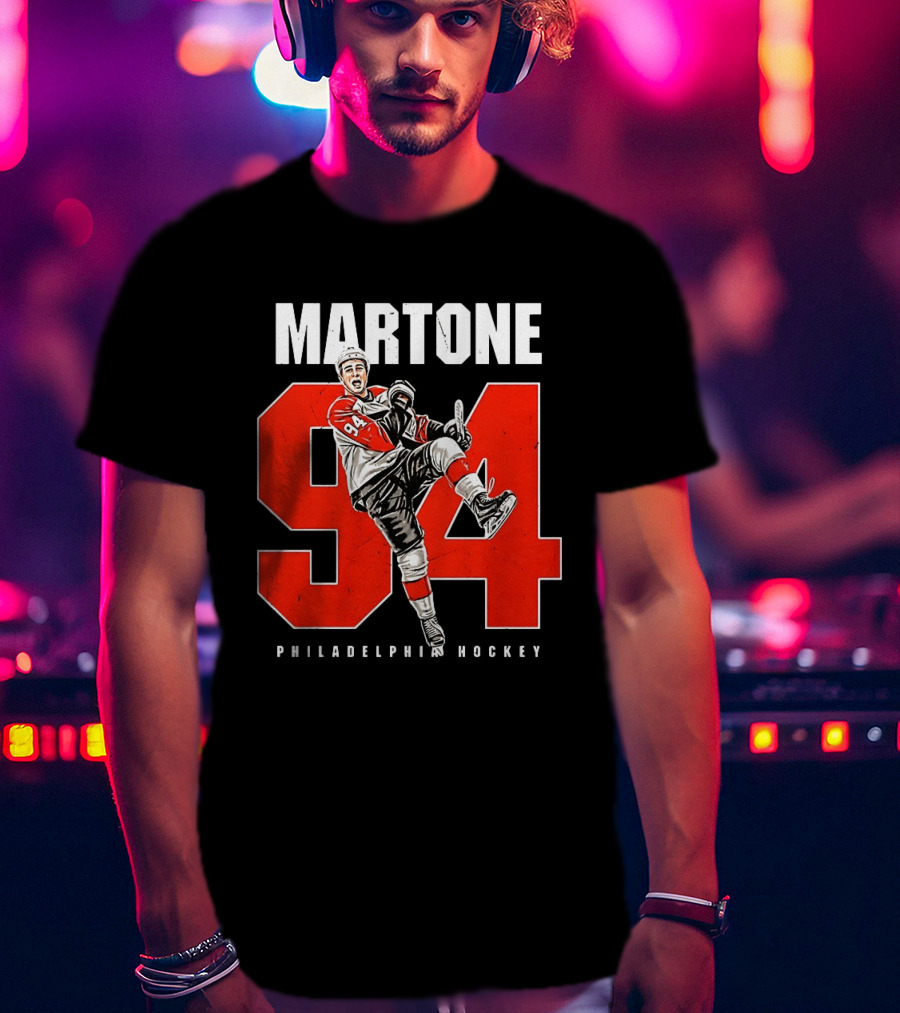 Martone 94 Philadelphia Hockey Player Flyers NHL T-Shirt