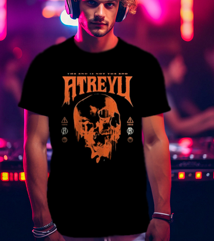 Atreyu Melting Skull The End Is Not The End T-Shirt