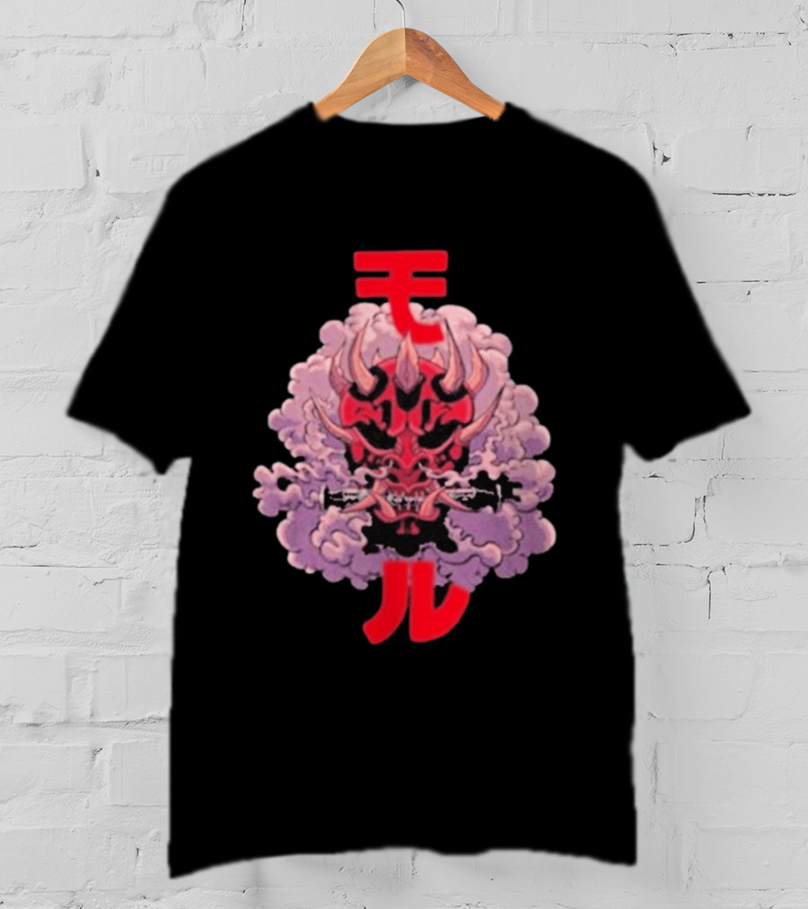 Screencrush Warrior Of Vengeance Oni Mask Kanji T-Shirt