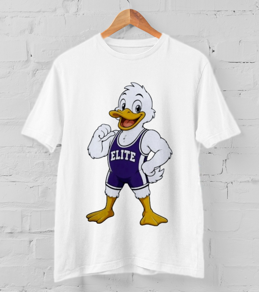 Elite Wrestling Duck Cartoon T-Shirt