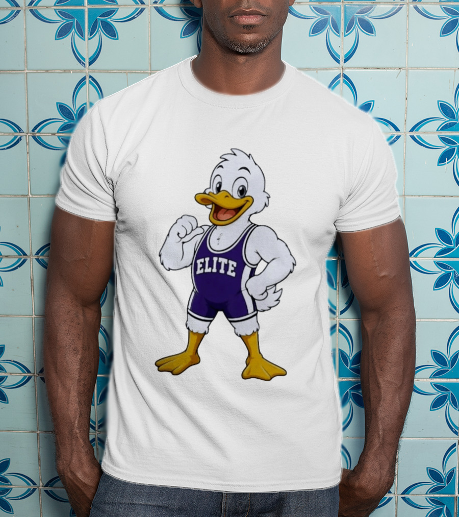 Elite Wrestling Duck Cartoon T-Shirt