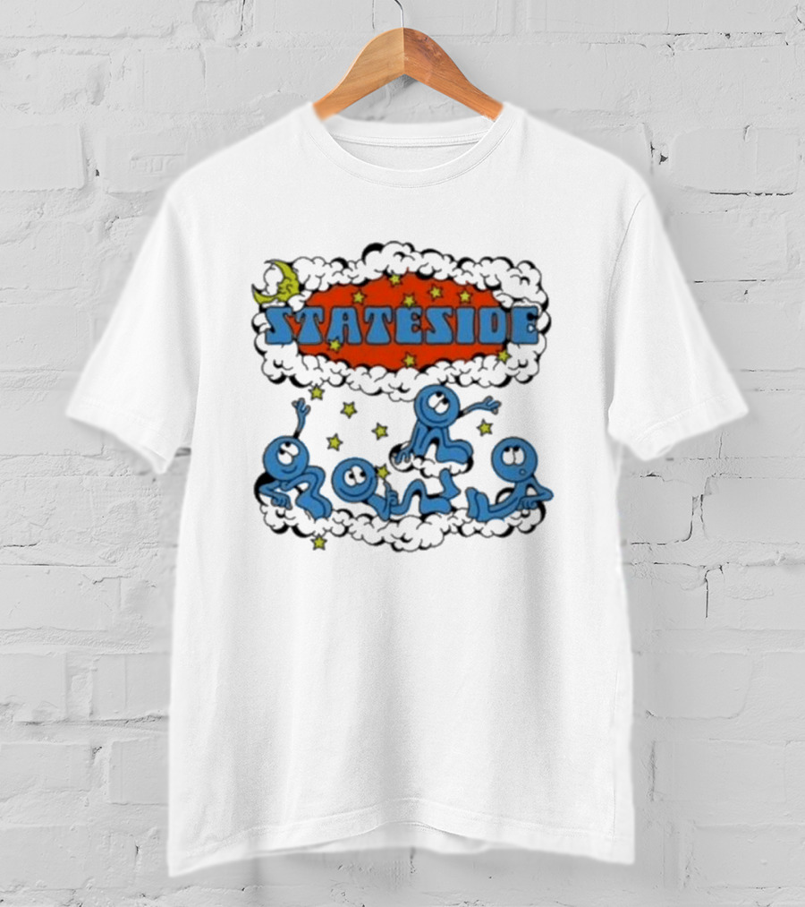 Stateside Moon Stars And Clouds Playful Figures T-Shirt