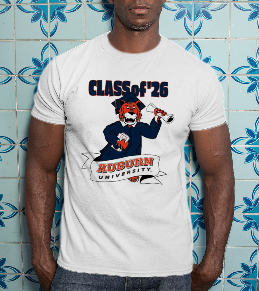 Auburn University Class Of 2026 Tiger Graduation T-Shirt