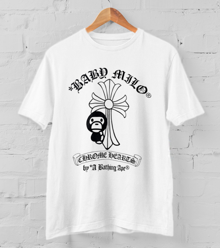 BABY MILO Chrome Hearts By A Bathing Ape BAPE T-Shirt
