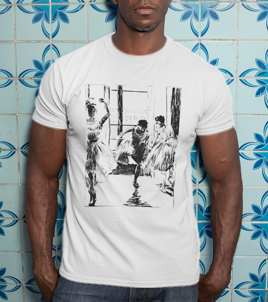 Ballet Dancers Sketch Dance Movements In Tutu Outfits T-Shirt