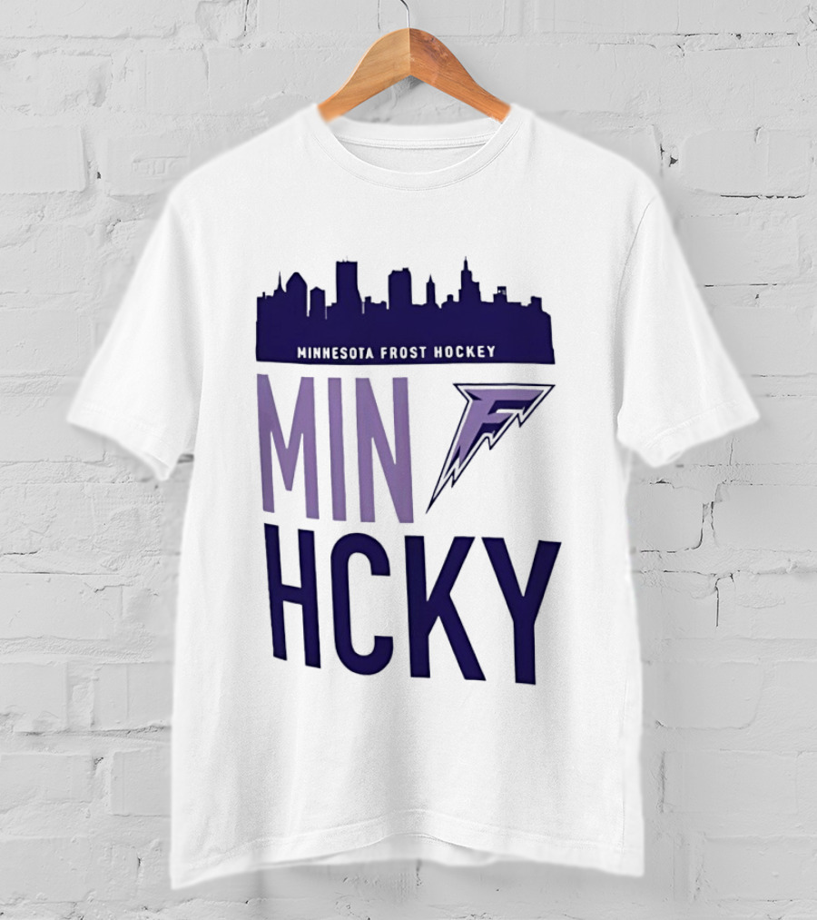 Minnesota Frost Hockey Skyline MVP MIN HCKY F T-Shirt