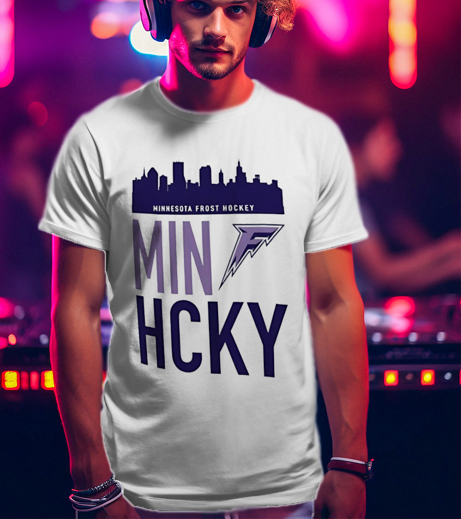 Minnesota Frost Hockey Skyline MVP MIN HCKY F T-Shirt