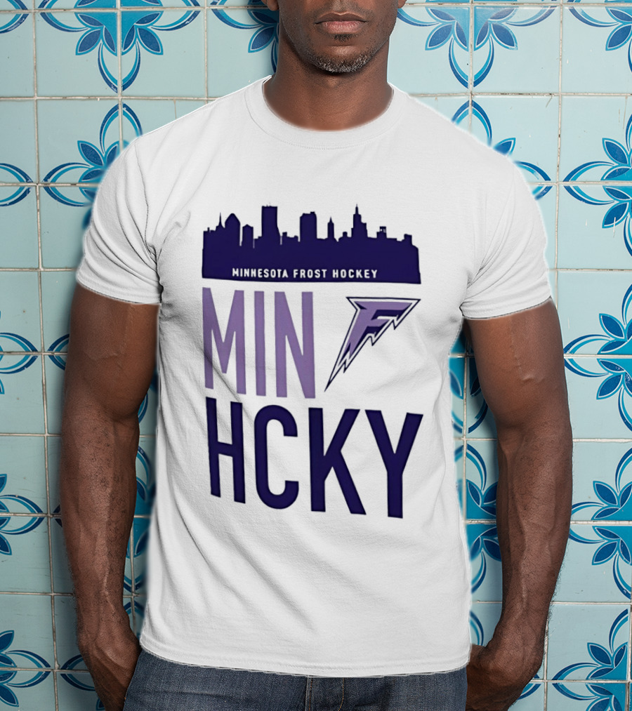 Minnesota Frost Hockey Skyline MVP MIN HCKY F T-Shirt