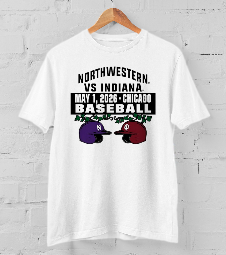 Northwestern Vs Indiana May 1 2026 Chicago Baseball T-Shirt