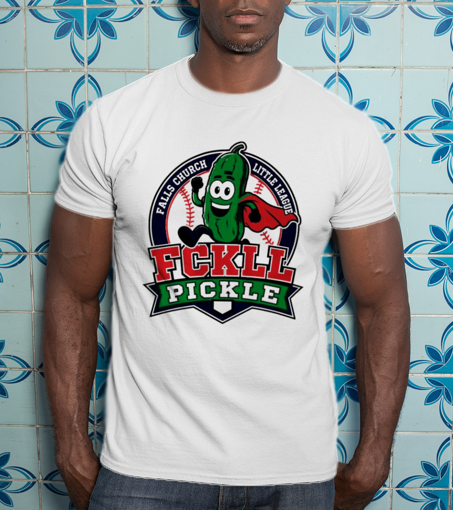 Falls Church Little League FCKLL Pickle Fundraiser Superhero T-Shirt