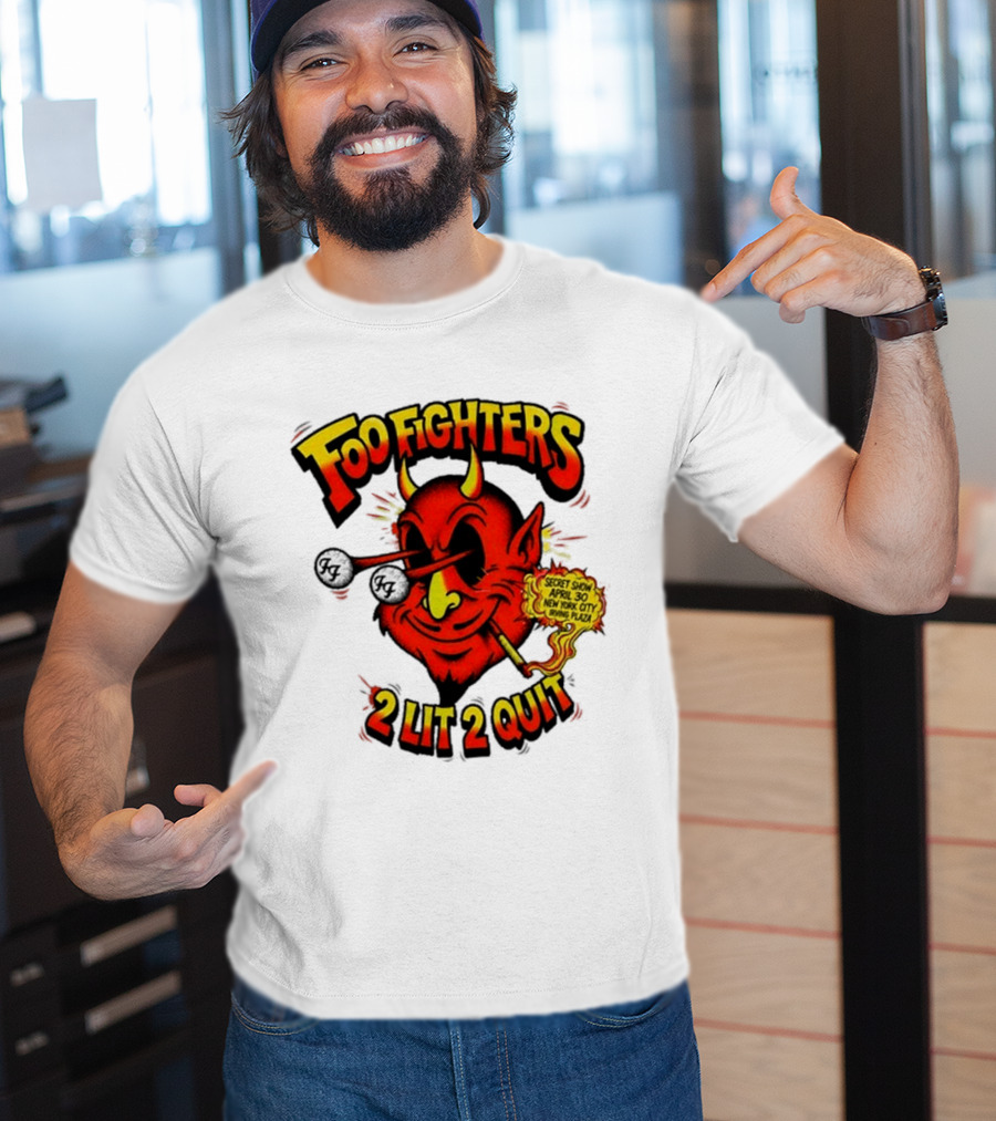 Foo Fighters Secret Show New York City Irving Plaza 2 Lit 2 Quit 2026 T-Shirt