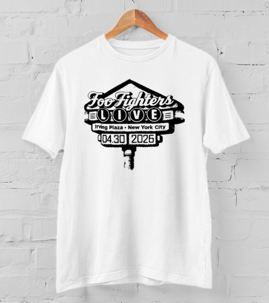 Foo Fighters Live New York April 30 2026 Event T-Shirt