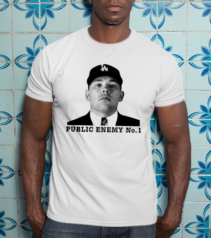 Dalton Rushing Public Enemy No 1 LA Hat Baseball T-Shirt