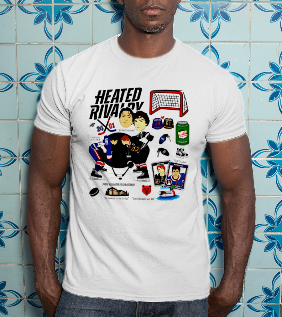 Heated Rivalry 24 Vs 81 Shane Hollander Ilya Rozanov Hockey Showdown Iconic Duel T-Shirt